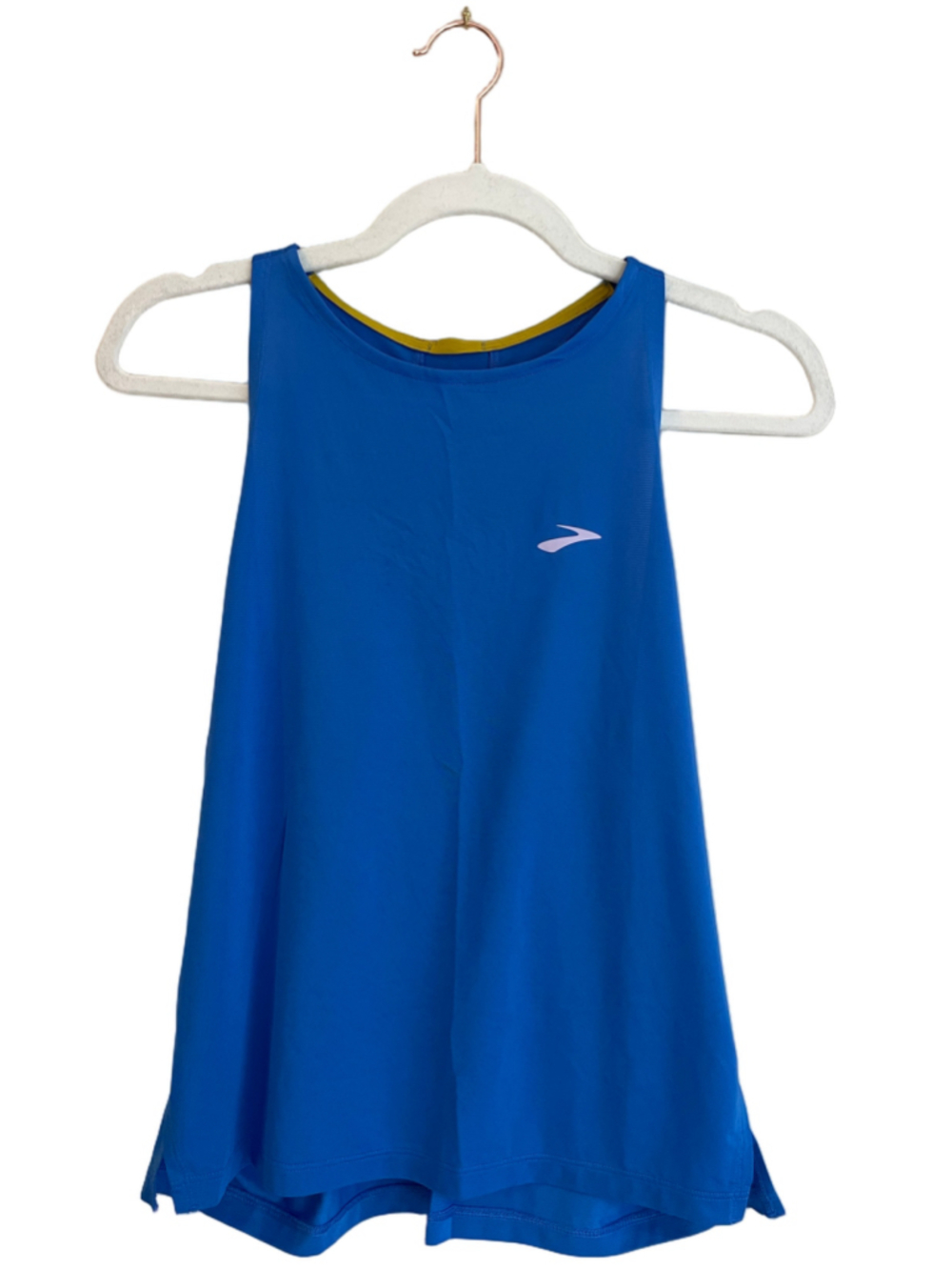 Brooks Sprint Free Tank Women Medium Bluetiful Blue Running Workout Top NWOT
